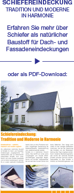 Download PDF zum Thema Schiefereindeckung